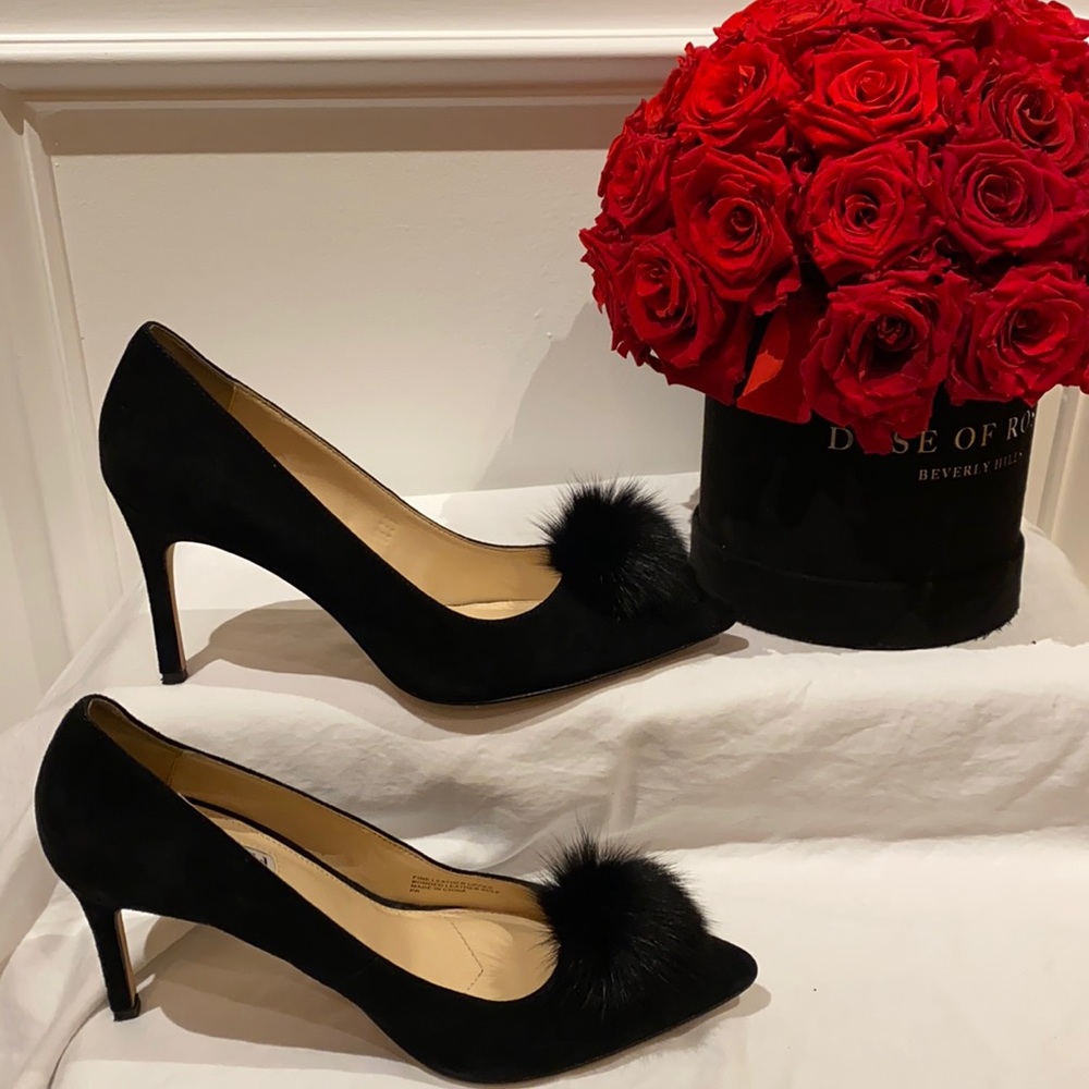 Charles David Black Suede pump size 8 1/2